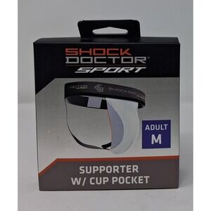 Shock Doctor Sport Athletic Supporter with Cup Pocket Adult Med SDS9064090002-M